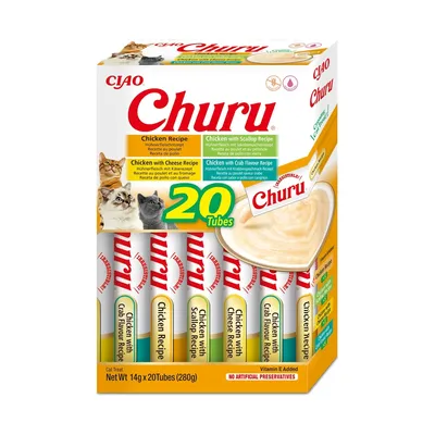 INABA - Purée pour chats - Churu Multipack Poulet INABA - Purée pour chats - Churu Multipack Poulet
