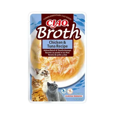 Inaba Churu Broth Pollo con Salmón Caldo para gatos Inaba Churu Broth Pollo con Salmón Caldo para gatos