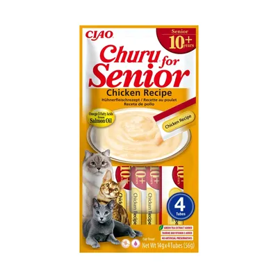 INABA - Purée pour chat - Churu Senior 10+ INABA - Purée pour chat - Churu Senior 10+