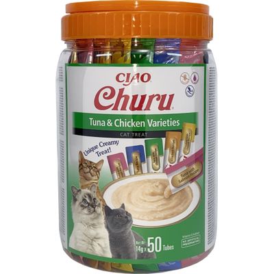 Inaba - Friandise pour chat - Churu Purée Thon Poulet