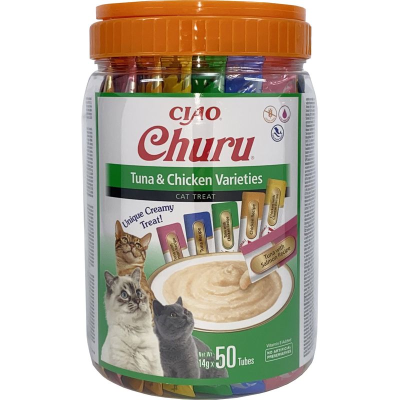 Inaba - Friandise pour chat - Churu Purée Thon Poulet