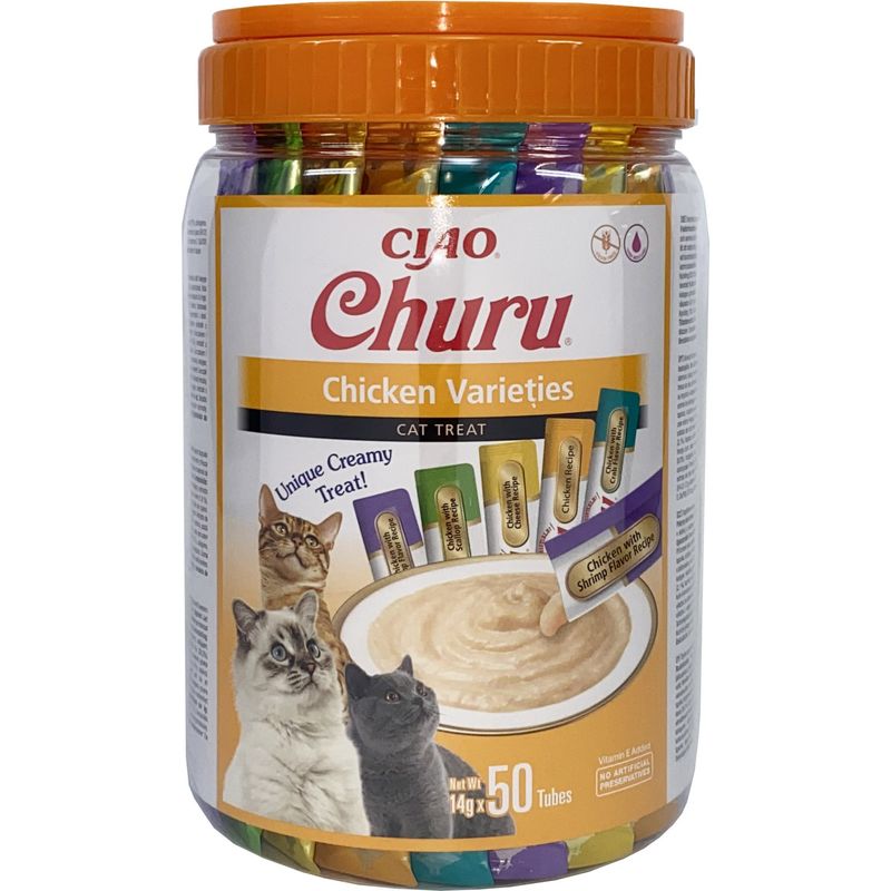 INABA - Friandise pour chat - Churu Purée multipack Poulet