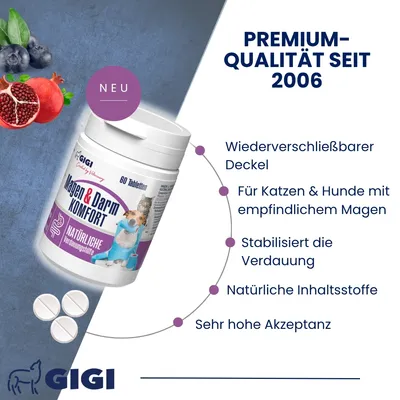Magen & Darm Komfort Für Hunde & Katzen Beruhigt den Magen GIGI VET Magen & Darm Komfort Für Hunde & Katzen Beruhigt den Magen GIGI VET