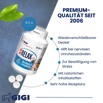 da-ba RELAX Plus Für Hunde und Katzen Sorgt Für Entspannung GIGI VET