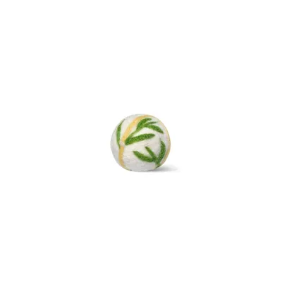 Balle pour chat en laine feutrée naturelle Bambou-Ball