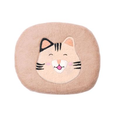 MariGold Coussin pour chat en feutre de laine doux Yeti-Joy
