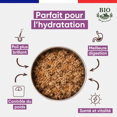 Canichef - Mousse Bio Sans Céréales au Poulet pour Chien (6 x 400gr)