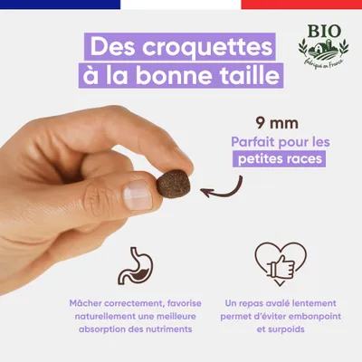 Canichef - Croquettes BIO Volaille - Chien petite race