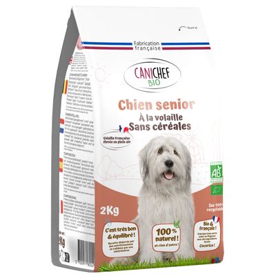 Canichef - Croquettes Bio Sans Céréales Volaille Senior