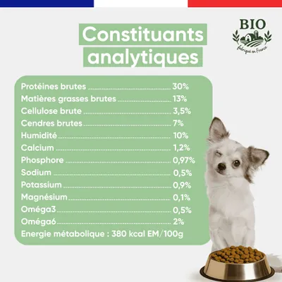 CANICHEF - Croquettes Bio Sans Céréales Volaille Chien Petite Taille