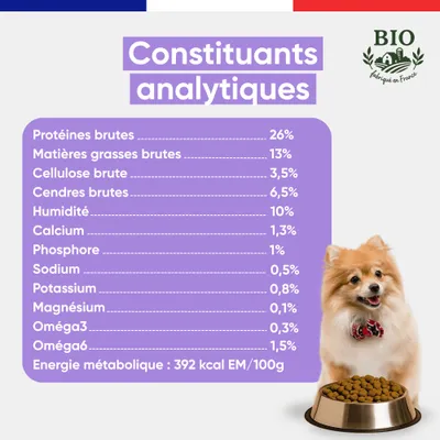 Canichef - Croquettes BIO Volaille Chien petite race