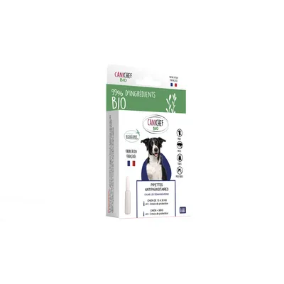 Canichef - Pipettes Antiparasitaires Bio Chien Moyenne et Grande Taille Canichef - Pipettes Antiparasitaires Bio Chien Moyenne et Grande Taille