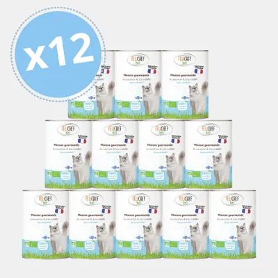 Felichef - Mousse Bio Sans Céréales au Saumon Felichef - Mousse Bio Sans Céréales au Saumon