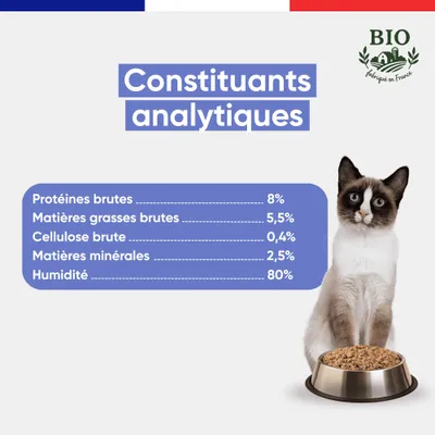 Felichef - Emincés Bio Volaille Légumes Chat