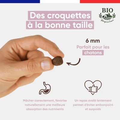 Felichef - Croquettes Bio Sans Céréales Volaille Chaton