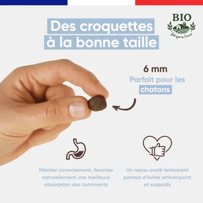 Felichef - Croquettes BIO Volaille Chaton Felichef - Croquettes BIO Volaille Chaton