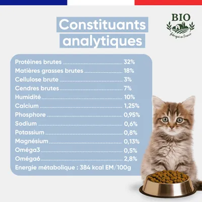 Felichef - Croquettes BIO Volaille Chaton Felichef - Croquettes BIO Volaille Chaton