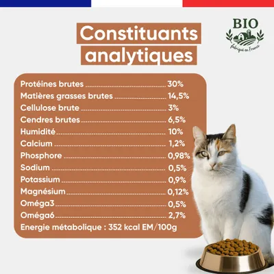 Felichef - Croquettes Bio Sans Céréales Volaille Chat