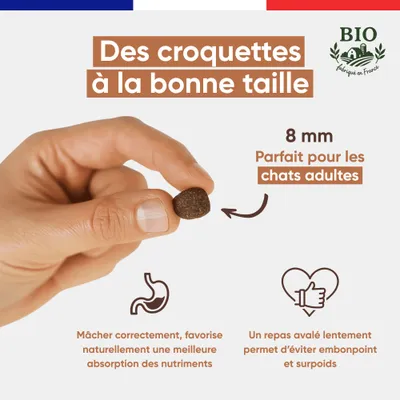 Felichef - Croquettes Bio Sans Céréales Volaille Chat