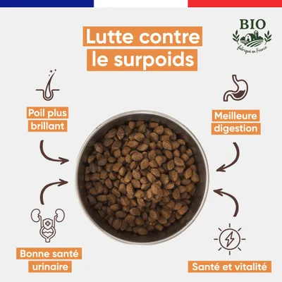 Felichef - Croquettes Bio Sans Céréales Volaille Stérilisé 2kg