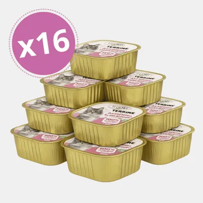 Felichef - Terrines Bio Saumon Légumes Chat Stérilisé