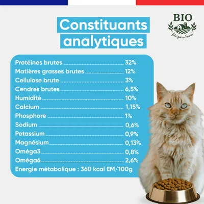 Felichef - Croquettes BIO Poisson Chat Stérilisé