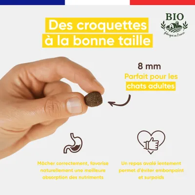 Felichef - Croquettes BIO Volaille Chat Stérilisé Felichef - Croquettes BIO Volaille Chat Stérilisé