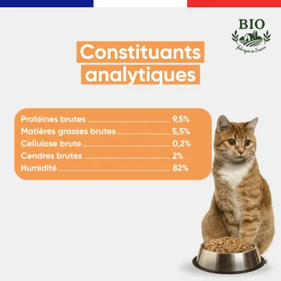 Felichef - Terrines Bio Truite Dinde Chat