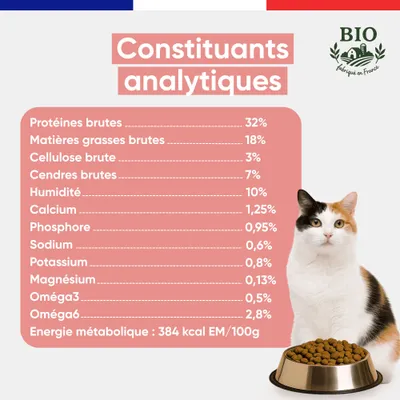Felichef - Croquettes BIO Volaille - Chat adulte Felichef - Croquettes BIO Volaille - Chat adulte