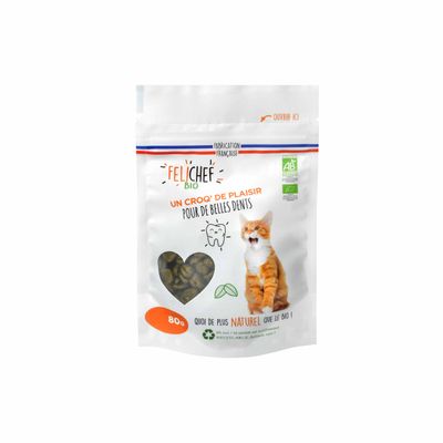 Felichef - Friandises Bio Hygiène Bucco-Dentaire Chat Bio - 80g