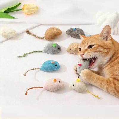 猫咪老鼠玩具（9 件装）：耐用，天然猫薄荷 – 适合猫咪和幼猫