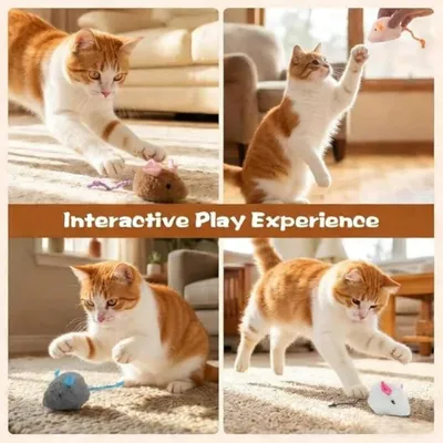 猫咪老鼠玩具（9 件装）：耐用，天然猫薄荷 – 适合猫咪和幼猫