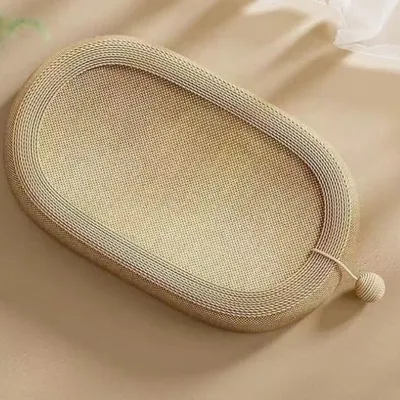 MCBOSON Lit Griffoir Ovale pour Chats : Avec Balle Interactive, 4 en 1
