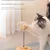 FurryFusion Jeu intelligent pour chat: boule à nourriture bascule en bois