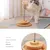 FurryFusion Jeu intelligent pour chat: boule à nourriture bascule en bois