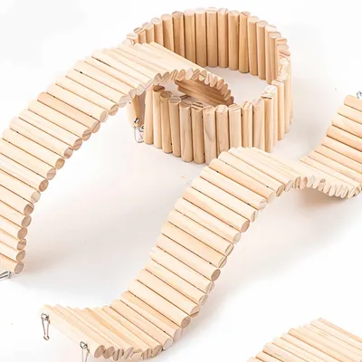 FurryFusion Barrière en bois pour hamster