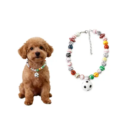 MCBOSON Collier de football pour chats et chiens thème Coupe du Monde MCBOSON Collier de football pour chats et chiens thème Coupe du Monde