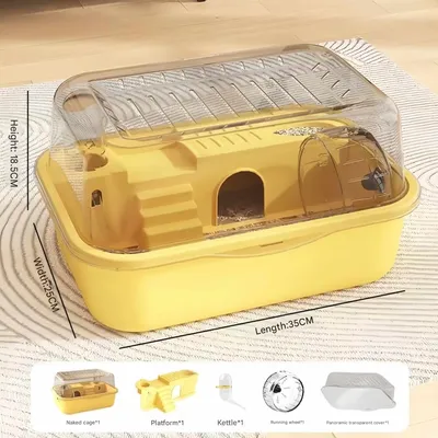 FurryFusion Cage de luxe pour hamster nain