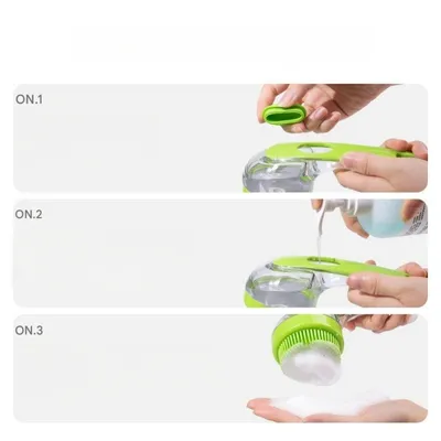 FurryFusion Balai de bain en silicone pour animaux de compagnie