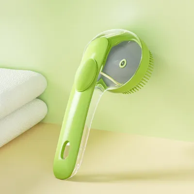 FurryFusion Balai de bain en silicone pour animaux de compagnie