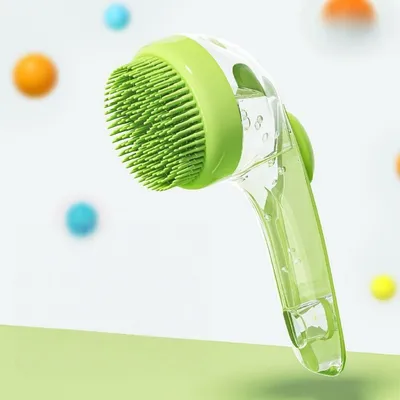 FurryFusion Balai de bain en silicone pour animaux de compagnie