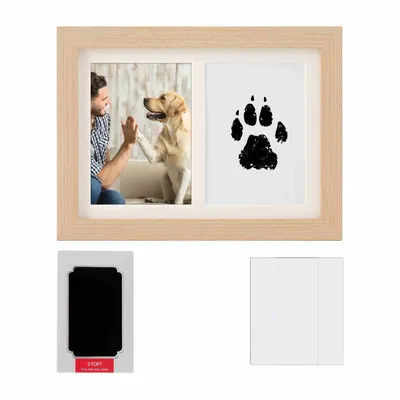 FurryFusion Cadre pour empreintes de pattes d'animal de compagnie