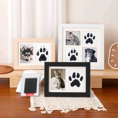 FurryFusion Cadre pour empreintes de pattes d'animal de compagnie