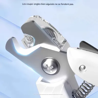 FurryFusion Ciseaux à ongles pour animaux de compagnie avec LED