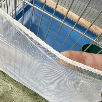FurryFusion Malla antisalpicaduras para jaulas de pájaros