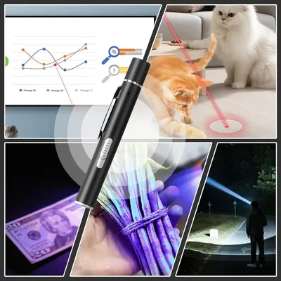 Jouet Interactif Laser USB Rechargeable 3 Modes - Chats & Chiens