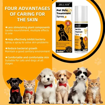 FurryFusion Spray de soin pour la peau des animaux de compagnie