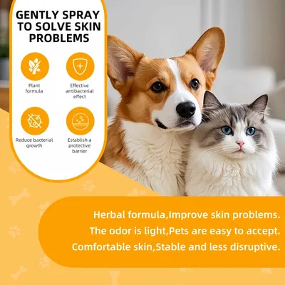 FurryFusion Spray de soin pour la peau des animaux de compagnie