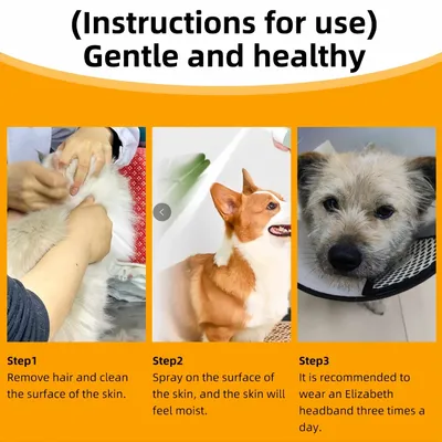 FurryFusion Spray de soin pour la peau des animaux de compagnie