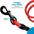 Laisse de Dressage Réfléchissante 2.2m Rouge